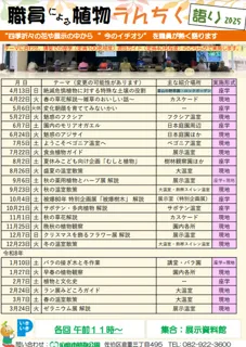 職員による植物うんちく語り2025「秋の薬用植物とハーブ展 解説」