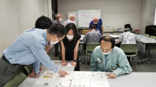 切手ワークショップ11月度「マイリーフ作成実習1」