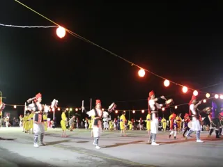 儀間旧盆エイサー