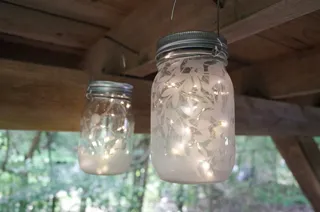 Summer Limited Sandblasting Glass Solar Lantern Making