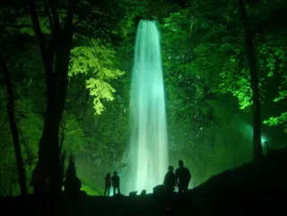 Tamazuru Falls Light Up