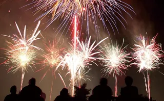 Shibetsu Teshio River Festival Fireworks