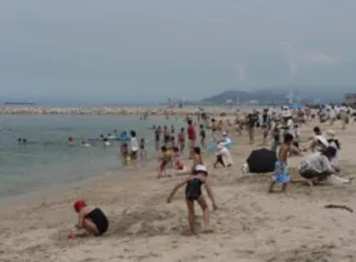 [Beach Swimming] Samukawa Toyoaka Seaside Park Fureai Beach