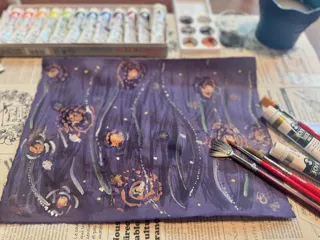 September Workshop "Analog Painting of Autumn Insect Sounds" at the Museum