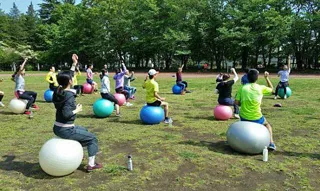 National Showa Memorial Park PF Balance Ball Yoga (September)