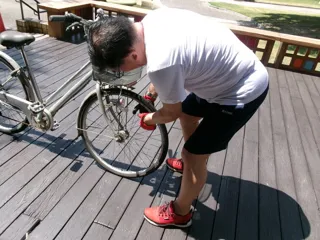 自転車無料点検＆乗り物のペーパークラフト