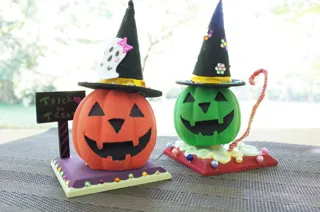 ハロウィン限定　木工クラフトメニュー「3Dハロウィンデコ」