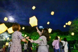 スカイランタンin館山城