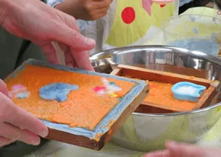 手すきハガキ作り