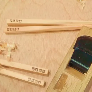 木工体験「ヒノキ材の箸づくり」