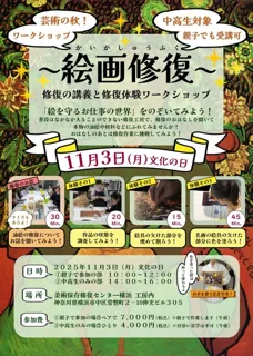 2025年　中学生・高校生対象　絵画修復体験