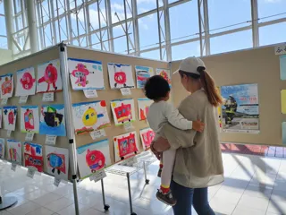消防車両絵画展