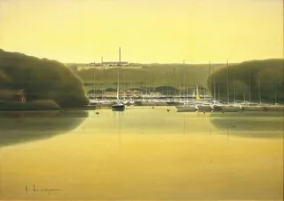 アプリコ・アートギャラリー「夕暮れの空」