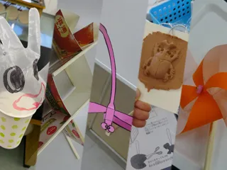 倉敷科学センター　わくわく工作室「ぐにゃぐにゃ凧」