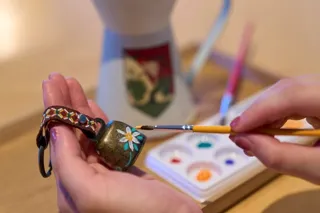 カウベルの絵付け体験