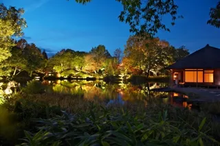 名勝養浩館庭園　秋のライトアップ