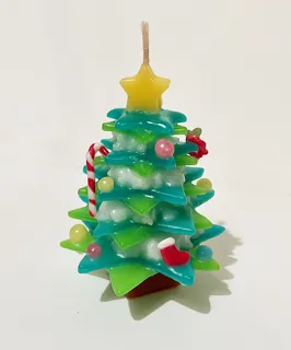 クリスマスツリーキャンドルを作ろう！
