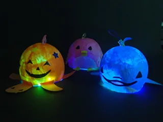 いつでもワークショップ「ぼんやり光る☆えのすい生きものランタン」