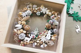 クリスマス限定 「クリアフレームリース」