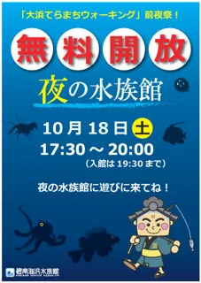 夜の水族館　無料開放