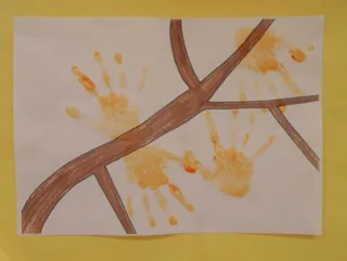 親子 de 工作「手形 de もみじ」