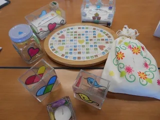 押し花&山の幸染め&グラスアート&タイルクラフト体験教室(11月)