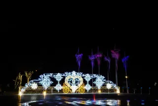 恋人たちのイルミネーションin阿蘇駅前噴水広場