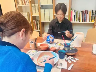 ピカソdeアート素焼きの陶器に描いてみよう！