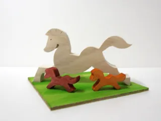 干支「午（うま）」組み木教室