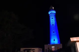 出雲日御碕灯台ライトアップ