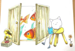 なかのさくら作品展「めくれば、ねこが、そこにいる」