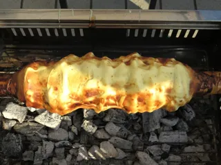 バウムクーヘン作り