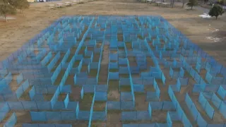 淡路島国営明石海峡公園　ユニバーサル巨大迷路