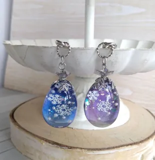 クラフトハートトーカイ（コクーンシティ店）12月雪降る夜の卵型バッグチャームワークショップ