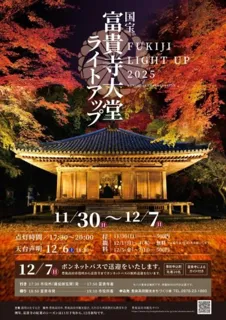 国宝富貴寺大堂ライトアップ