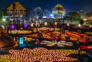 ライトアップイベント吉野ヶ里 光の響