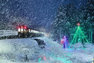 わたらせ渓谷鐵道　各駅イルミネーション