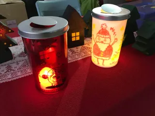 国営越後丘陵公園　キャンドルホルダーづくり