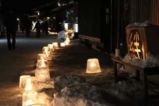 奈良井宿アイスキャンドル祭り