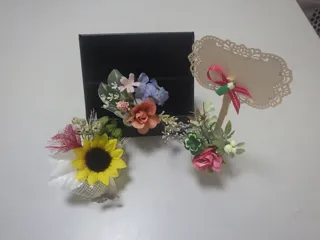 花と遊ぶ・ラクラクフラワーアレジメント教室（12月）