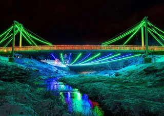 道の駅ラフォーレ　イルミネーションライトアップ