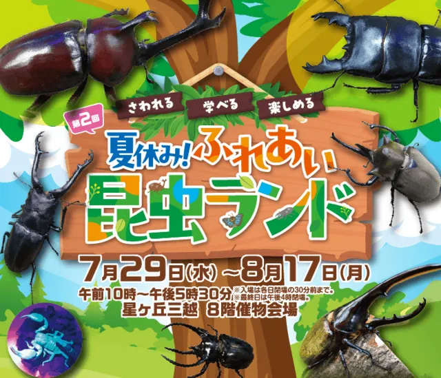 第2回 夏休み！ふれあい昆虫ランド - 愛知県名古屋市千種区 | イベント