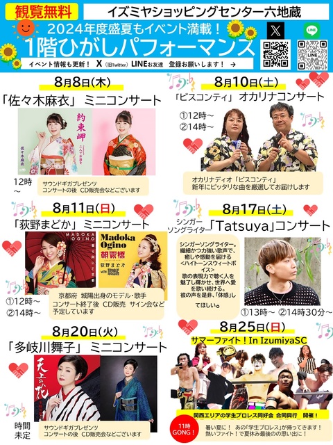 1階ひがしパフォーマンスinイズミヤショッピングセンター六地蔵