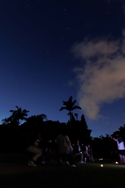 夜のビオスで土星観察の「星あそび」体験！
