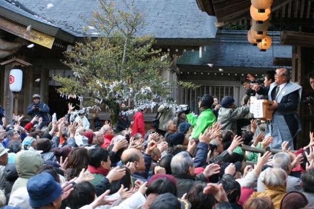 熊野大社　節分祭豆撒き神事