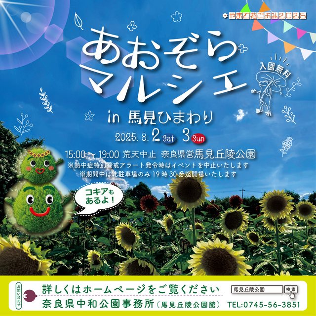Yamato Hanagoyomi 2025 Aozora Marche in Umani Sunflower