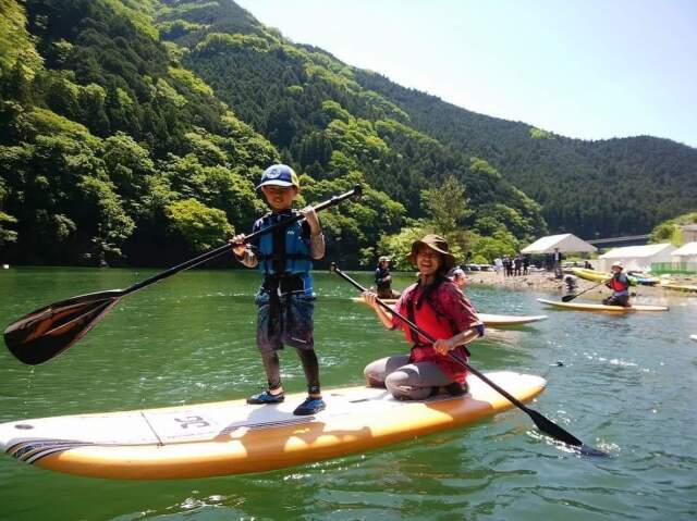 Lake SUP in Otaki Ryujin Lake