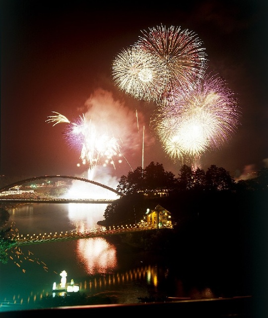Reimatsuri Floating Lantern Fireworks Festival