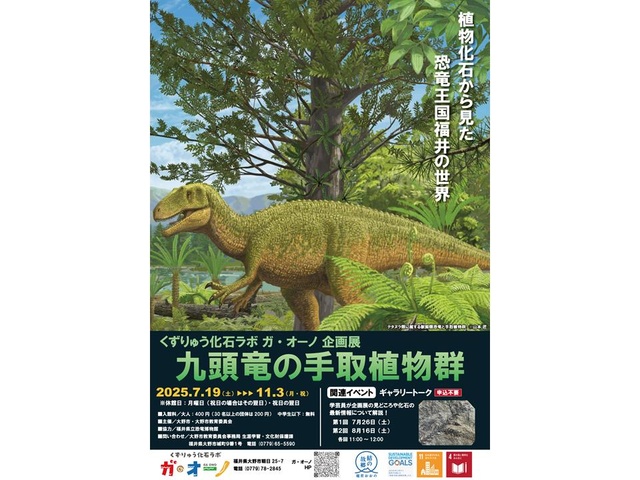 Exhibition "Tetori Plant Group of Kuzuryu" Kuzuryu Fossil Lab Ga-Ono