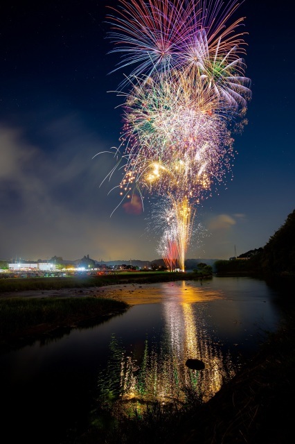 Yufu City Hasama Fireworks Festival